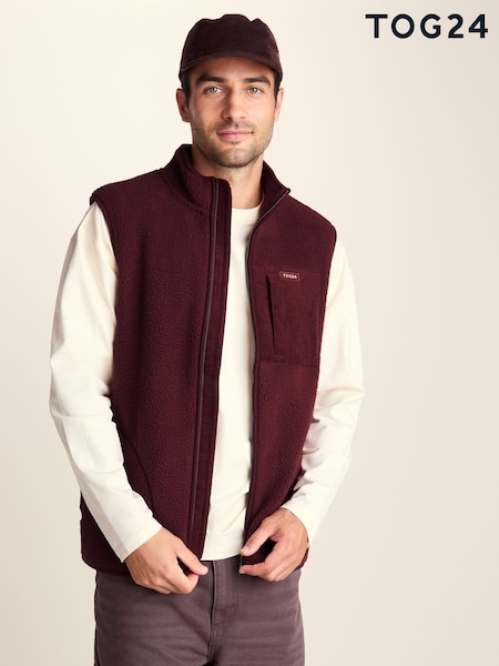 Red - Regular Tog 24 Brierly Thermal Sherpa Gilet