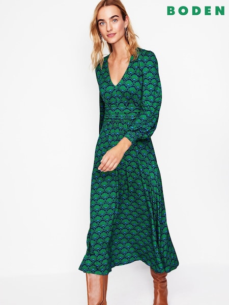 Boden Green Petite Daphne Jersey Maxi Dress (AU5691) | $136