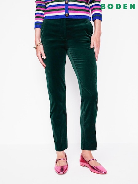 Boden Green Petite Kew Velvet Trousers (AU5697) | € 83