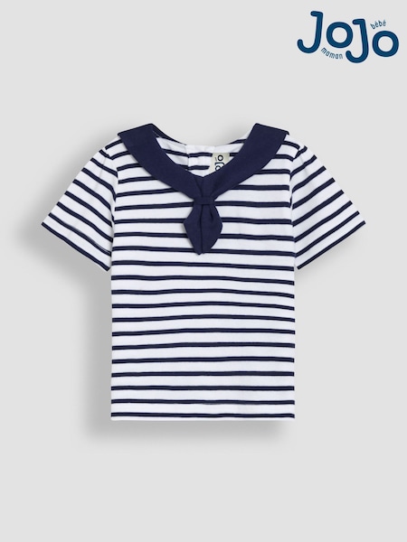 JoJo Maman Bébé Sailor Stripe T-Shirt (AU5724) | 97 LEI - 119 LEI
