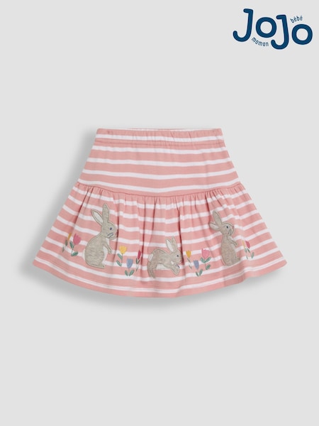 Vaaleanpunainen pupu - JoJo Maman Bébé Appliqué Skort (AU5734) | €26 - €31
