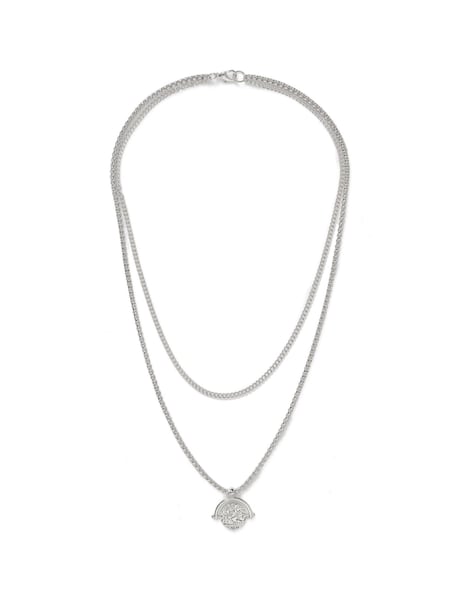 DCK Mens Premium Plated Layered Pendant Necklace (AU5837) | AZN 63
