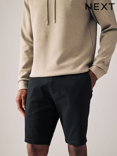 Black Skinny Fit Stretch Chinos Shorts (AU5990) | €23