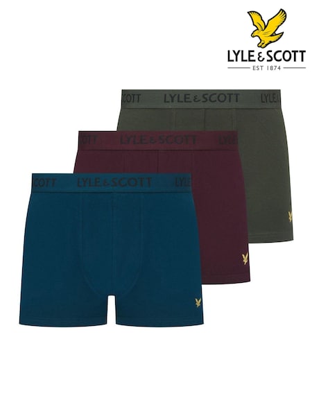 Lyle & Scott Blue Barclay Underwear Trunks 3 Pack (AU6025) | €44