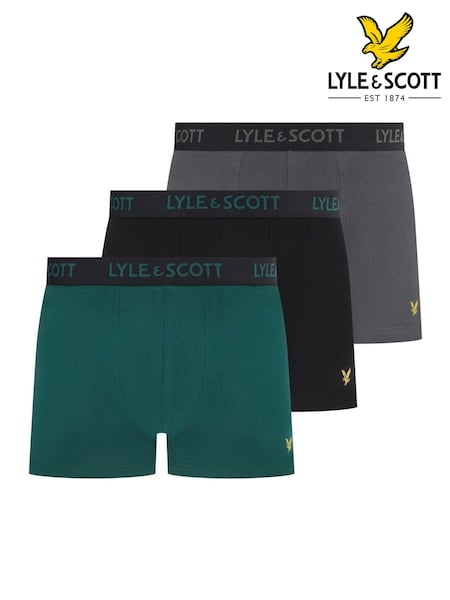 Lyle & Scott Black Barclay Underwear Trunks 3 Pack (AU6051) | €44
