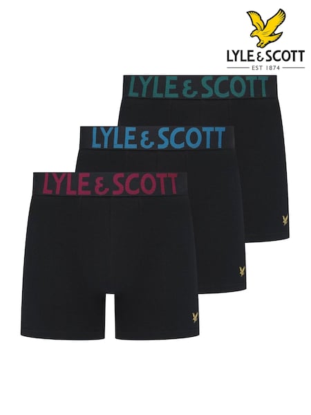 Lyle & Scott Black Daniel Underwear Trunks 3 Pack (AU6073) | €41