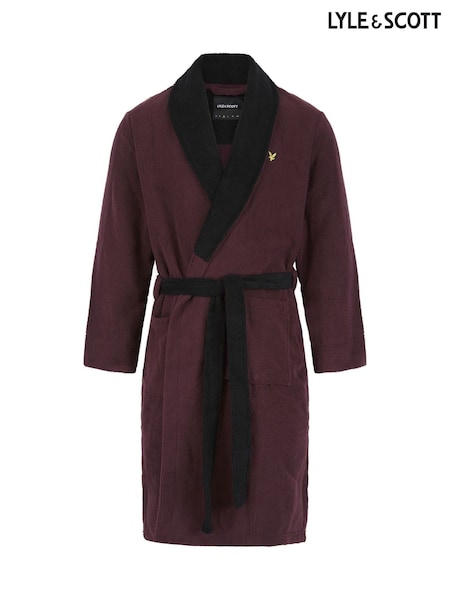 Lyle & Scott Red Adrian Bathrobe (AU6080) | $93