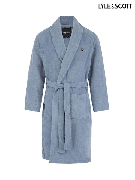 Lyle & Scott Blue Chrome Lucas Bathrobe (AU6091) | $93