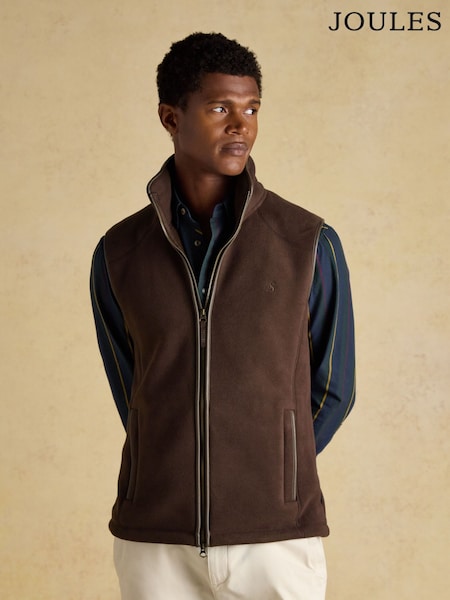 Heritage Fleece Brown Gilet (AU6129) | R$ 680