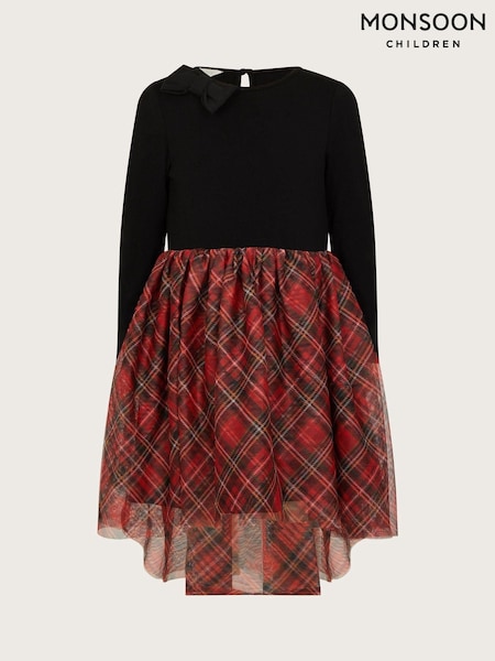 Monsoon Long Sleeve Tartan Tulle Dress (AU6154) | 175 LEI - 200 LEI