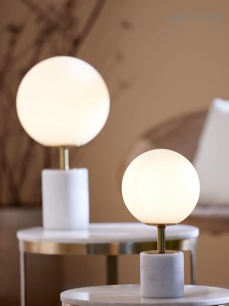 Light & Living White Medina Table Lamp (AU6213) | €199
