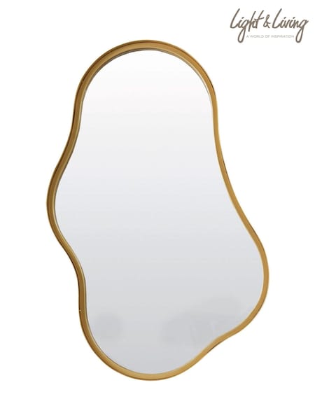 Light & Living Gold Levu Wall Mirror (AU6214) | €127