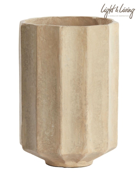 Light & Living White Salou Pot (AU6215) | €81