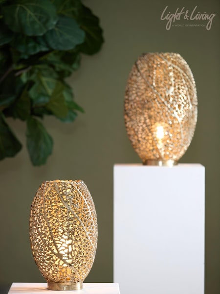 Light & Living Gold Sinula Table Lamp (AU6217) | €131