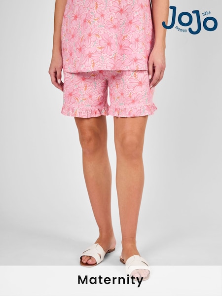 JoJo Maman Bébé Floral Patterned Frill Maternity Shorts (AU6262) | 57 €