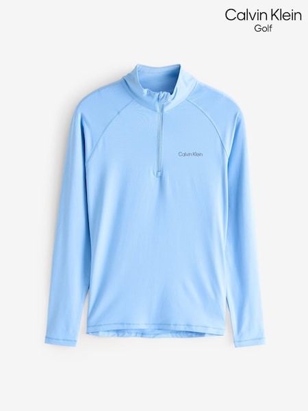 Calvin Klein Golf Blue San Marcos Quarter Zip Top (AU6330) | €53