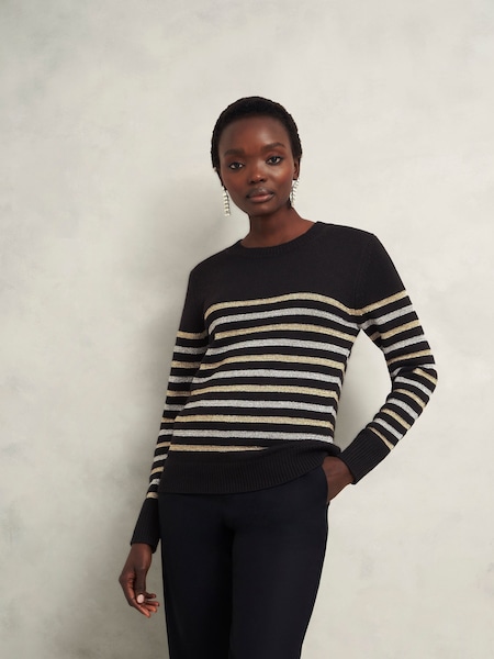 Hobbs Black Destiny Stripe Jumper (AU6347) | €113