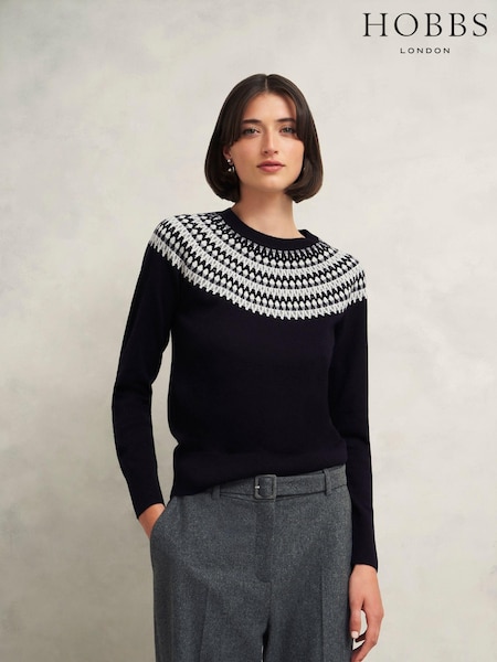 Hobbs Blue Greta Sparkle Jumper (AU6351) | €152