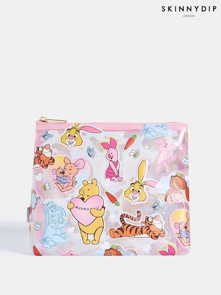 Skinnydip Pink Winnie the Pooh Cute Sticker Wash Bag (AU6380) | €25