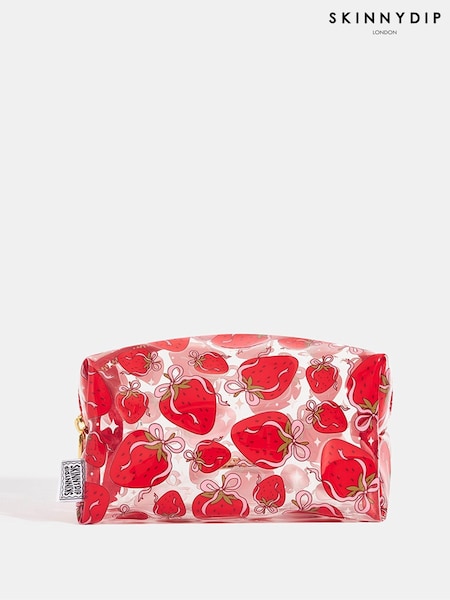 Skinnydip Red Strawberry Bow Make-Up Bag (AU6385) | €20