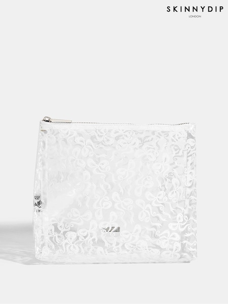 Skinnydip Bow Swirl White Wash Bag (AU6388) | €22.50