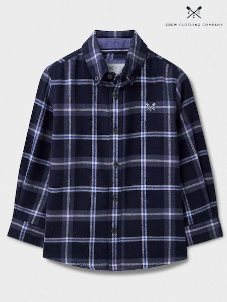 Crew Clothing Check Brushed 100% Cotton Flannel Shirt (AU6413) | ‏121‏₪ - ‏141‏ ₪