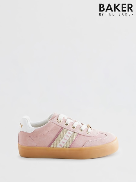 Baker by Ted Baker Girls Low Top Trainers with Gum Sole (AU6456) | ₪201 - ₪211