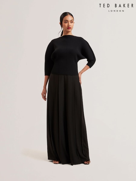 Ted Baker Black Lilabth Sculptured Rib Sweater (AU6521) | ₪598