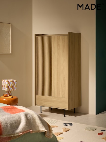 MADE.COM Oak Effect Blaze Double, 2 Drawers Wardrobe (AU6663) | €706