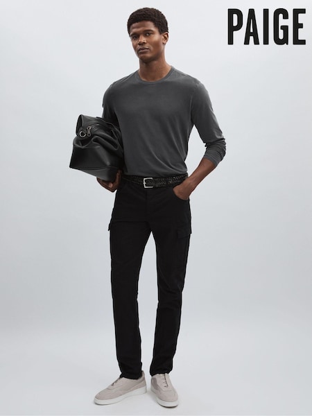 Paige 100% Cotton Long-Sleeve T-Shirt (AU6765) | 643 QAR