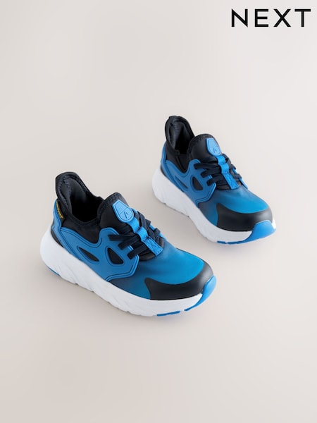 Blue Ombre Standard Fit (F) Waterproof Elastic Lace Trainers (AU6800) | €43 - €48