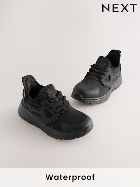 Schwarz - Waterproof Elastic Lace Trainers (AU6803) | 48 € - 54 €