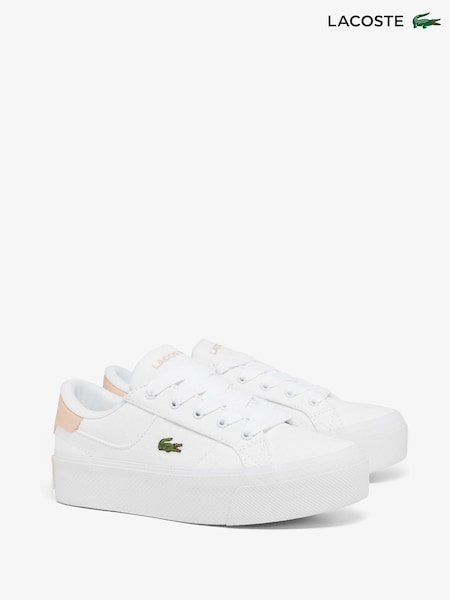 Lacoste Ziane Platform White Trainers (AU6952) | 596 LEI