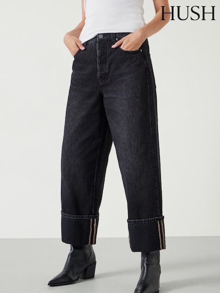 Musta - Hush Mia Cropped Straight Leg 100% Cotton Jeans (AU6967) | €134