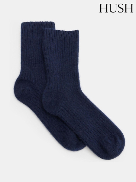 Hush Blue Cashmere Socks 2 Pack (AU7005) | €58