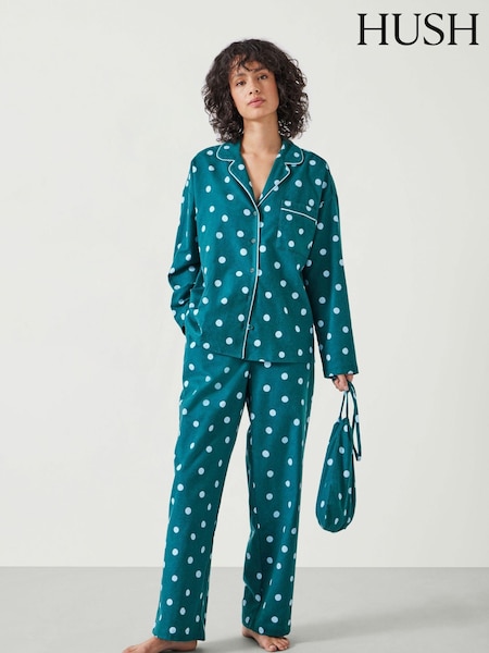 Hush Amita 100% Cotton Flannel Polka Dot Pyjamas (AU7020) | ‏185 ر.ق.