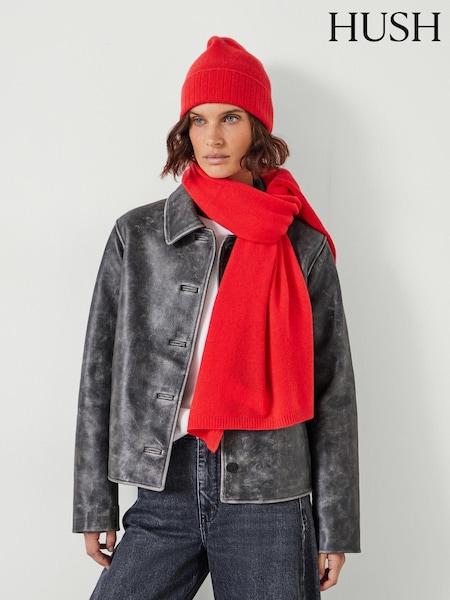 Hush Red Winter Cashmere Scarf (AU7033) | €140