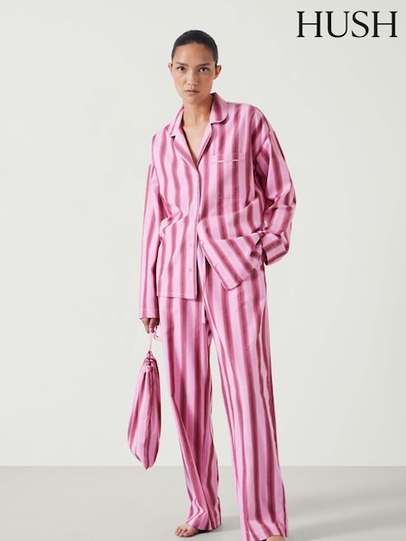 Hush Amita Cotton Viscose Stripe Pyjamas (AU7036) | 313 LEI