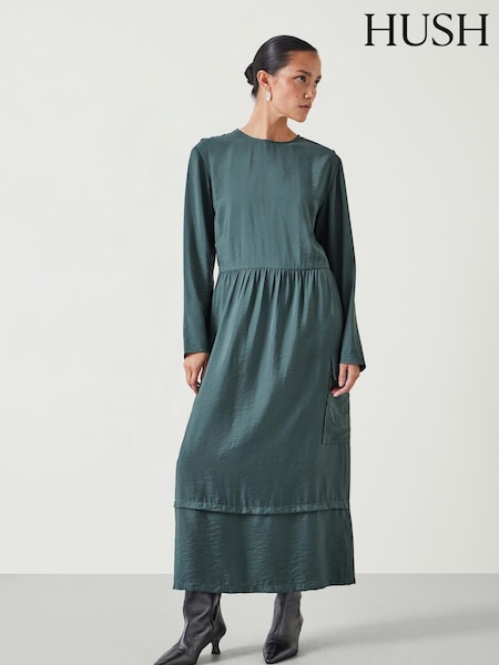 Gri - Hush Cristina Utility Rochie lungă (AU7054) | 459 LEI