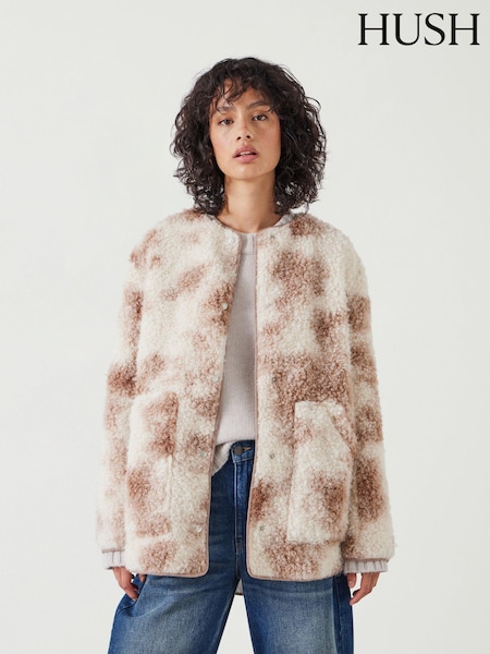 Hush Natural Anya Teddy Jacket (AU7065) | ₪905