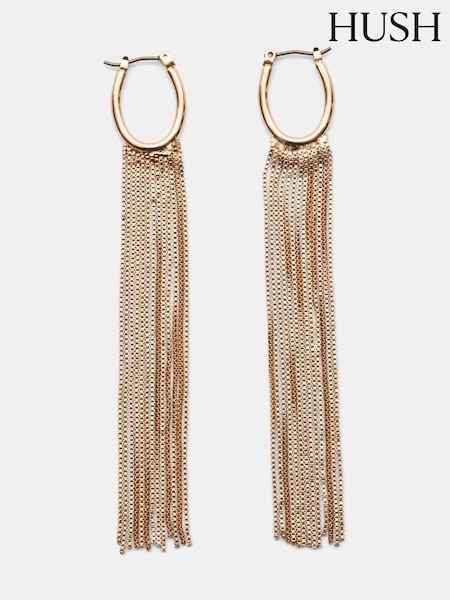 Hush Gold Tone Lilou Fringe Earrings (AU7100) | €24