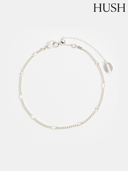 Hush Silver Tone Violet Chain Bracelet (AU7102) | €34