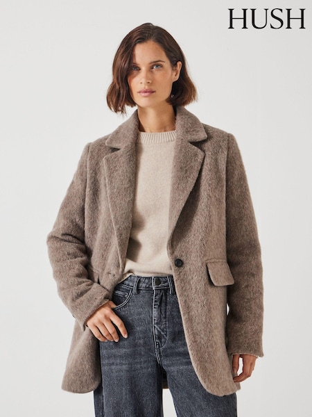 Harmaa - Hush Jayde Italian Wool Blazer (AU7121) | €315