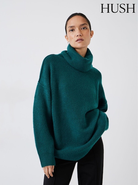 Hush Green Meryl Roll Neck Jumper (AU7126) | €169