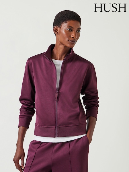 Hush Red Blue Zanna Zip Up Sweatshirt (AU7133) | kr1 142