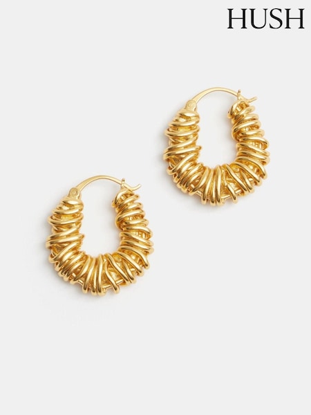 Hush Gold Tone Tilly Hoop Earrings (AU7151) | ₪211