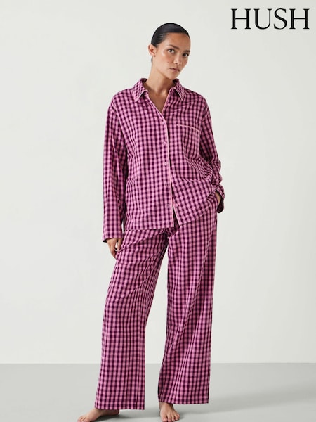 Hush Luella Cotton Viscose Gingham Pyjamas (AU7185) | ‏185 ر.ق.