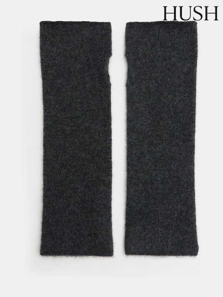 Hush Grey Cashmere Fingerless Gloves (AU7190) | €57