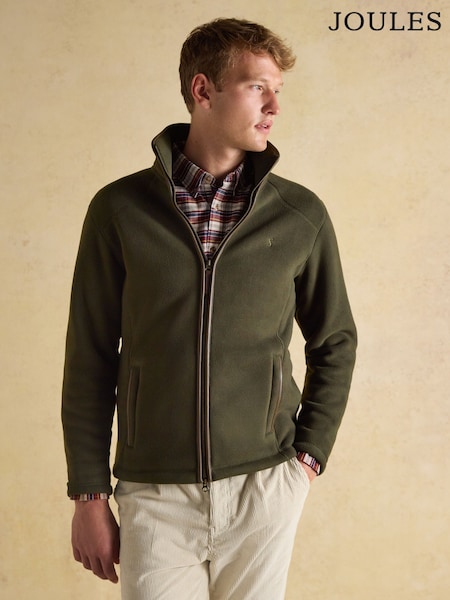 Verde închis - Heritage Fleece Zip Through (AU7274) | 670 LEI