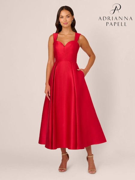 Adrianna Papell Sweetheart Mikado Ankle Dress (AU7309) | €264